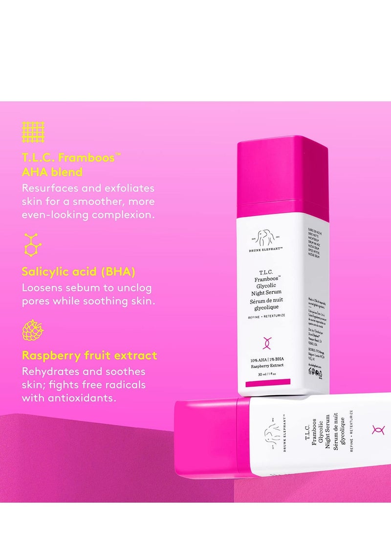 مصل ليلي كرينك إليفانت تي إل سي فرامبوس الجليكوليك - سيروم العناية بالبشرة الليلي لتفتيح البشرة، 1 أونصة - Image 2