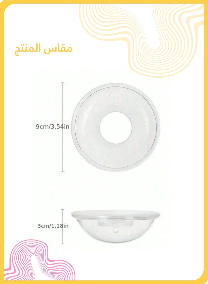 She&Little 2in1 Bra Milk Reservoir, Breastfeeding Milk Collector, Sore Nipple Protection, Reusable BPA-Free Nursing Pads with Vent Plug Cover (2 Pieces) - Image 5