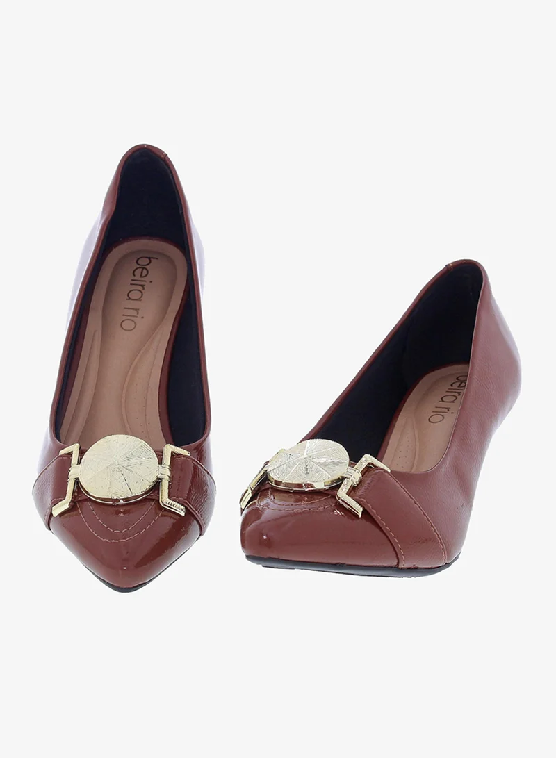 Beira Rio Brown Beira Rio Women’s Low Heel Pumps – Comfortable Office and Occasion Wear with Classic Design for Women | Best Price UAE