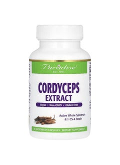 Paradise Herbs Paradise Herbs, Cordyceps Extract, 400 mg, 60 Vegetarian Capsules  - Image 1