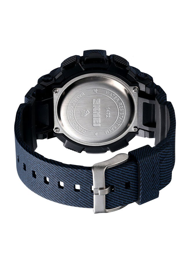 Men's Water Resistant Digital Wrist Watch J3730 - 50 mm - Blue - Image 2