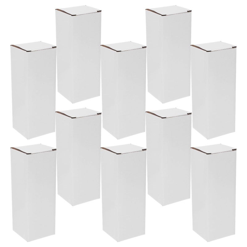 10 Small Corrugated Boxes 7x7x19cm Triple Layer Rigid Carton for Shipping - Image 2