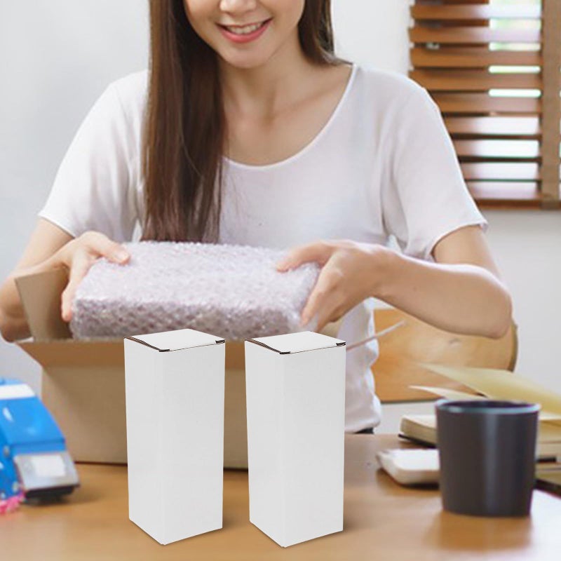 10 Small Corrugated Boxes 7x7x19cm Triple Layer Rigid Carton for Shipping - Image 5