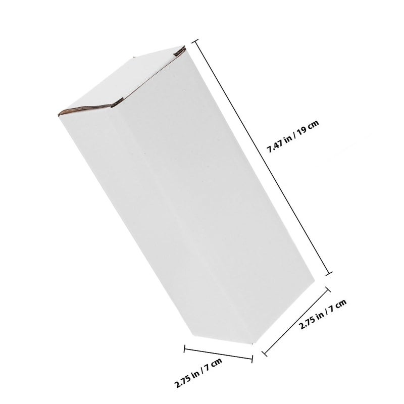 10 Small Corrugated Boxes 7x7x19cm Triple Layer Rigid Carton for Shipping - Image 3