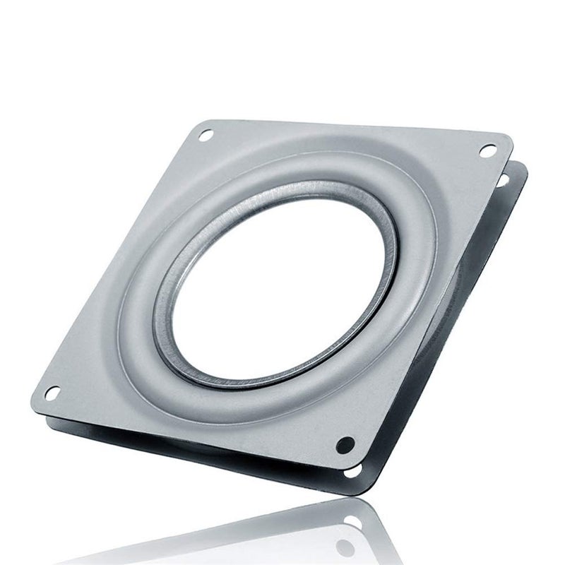 Odowalker Square 6 Inches Lazy Susans Turntable Bearings 500LB Capacity Rotating Bearing Plate 5/16" Thick Lazy Susan Hardware Swivel Plate for 360Ëš Chair and Door, Corner Cabinet, Kitchen - Image 1