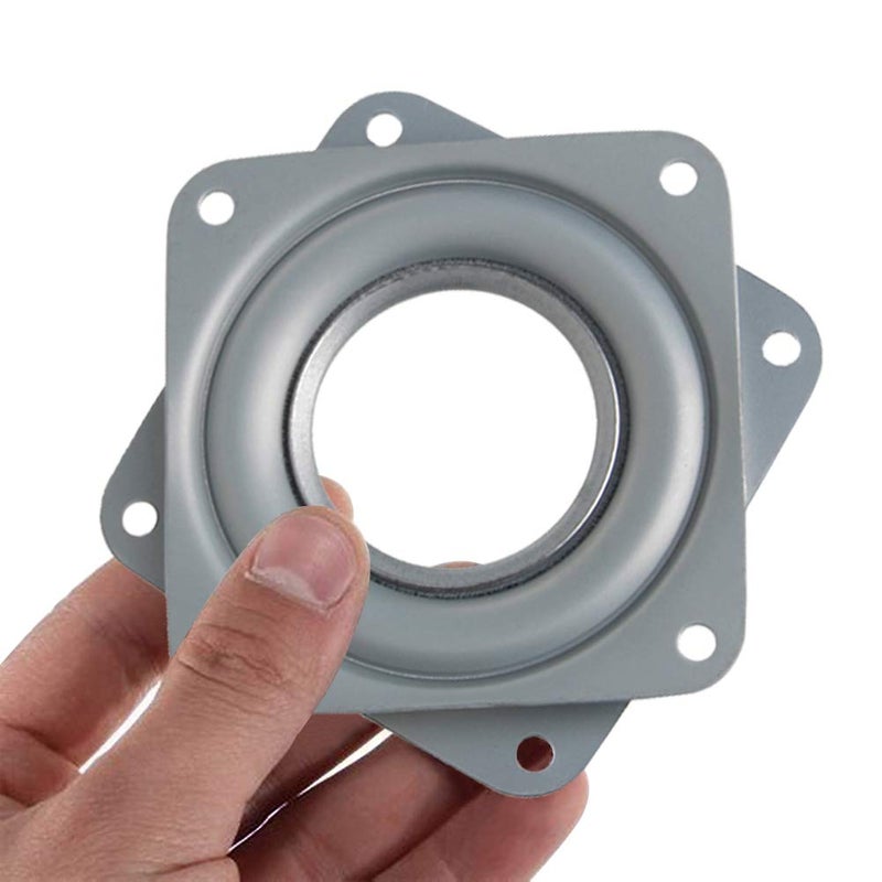 Odowalker Square 6 Inches Lazy Susans Turntable Bearings 500LB Capacity Rotating Bearing Plate 5/16" Thick Lazy Susan Hardware Swivel Plate for 360Ëš Chair and Door, Corner Cabinet, Kitchen - Image 4