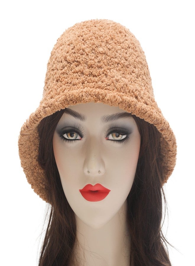 ZLYC قبعة شتوية دافئة من الصوف للنساء من ZLYC (لون كاكي شيربا) - Image 3