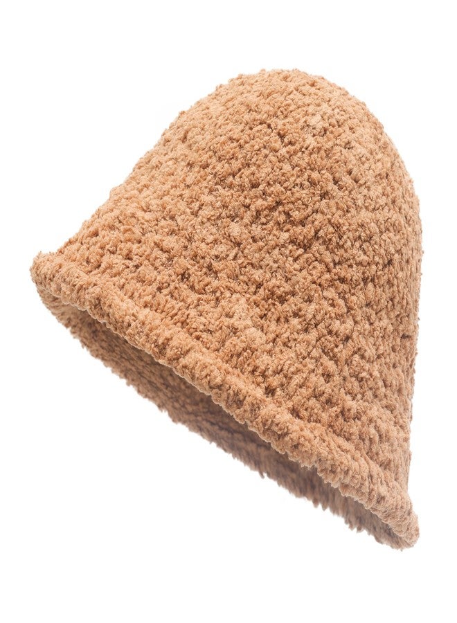 ZLYC قبعة شتوية دافئة من الصوف للنساء من ZLYC (لون كاكي شيربا) - Image 1