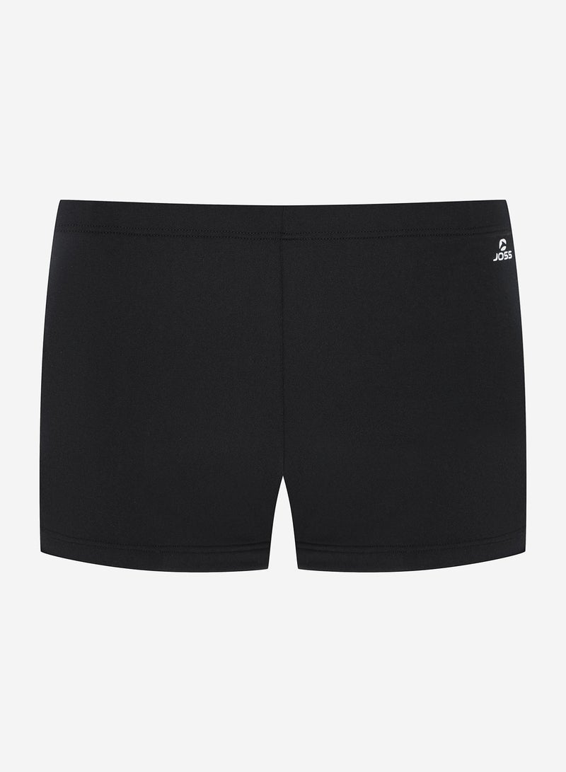 Joss Men's Swimming Trunks-Shorts Black/Green – Recycled Polyester, Chlorine-Resistant, Adjustable Waistband, Durable & Comfortable for Swimming - Image 5