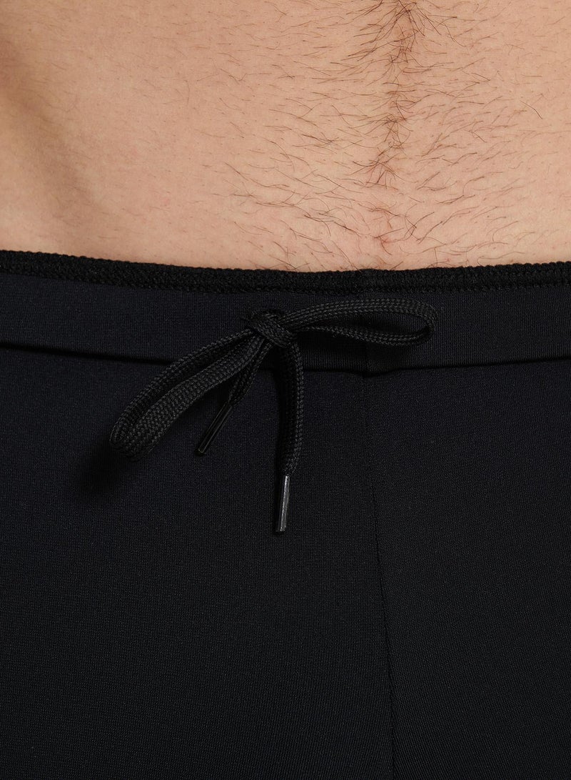 Joss Men's Swimming Trunks-Shorts Black/Green – Recycled Polyester, Chlorine-Resistant, Adjustable Waistband, Durable & Comfortable for Swimming - Image 4