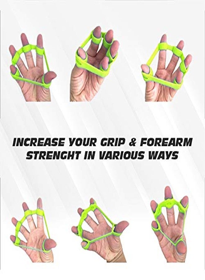 COTTONTAIL Silicon Finger Stretcher, Hand Grip Exerciser, Palm Strengthener for Athletes, Musicians, Therapy, and Stress Relief Pack of 3 Pieces - Image 4