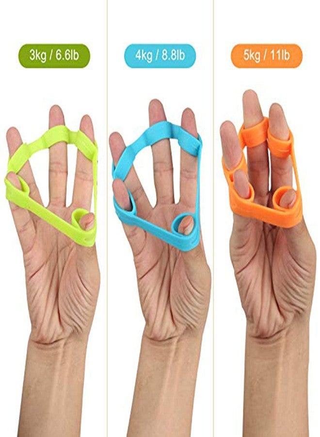 COTTONTAIL Silicon Finger Stretcher, Hand Grip Exerciser, Palm Strengthener for Athletes, Musicians, Therapy, and Stress Relief Pack of 3 Pieces - Image 2