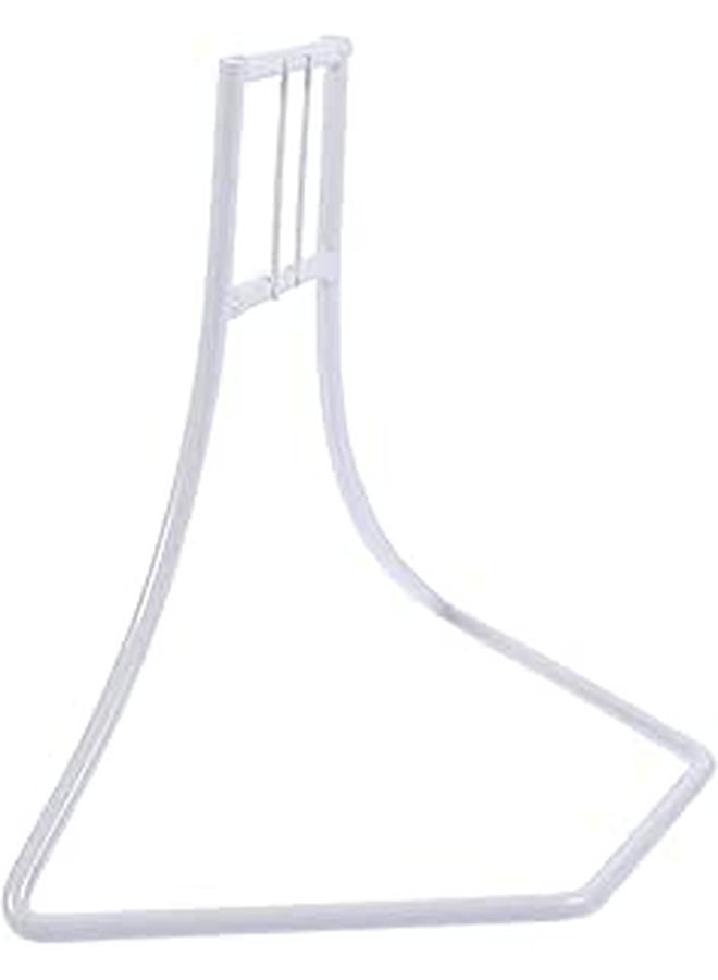 White Metal Hamster Running Wheel Stand for Gerbils Dwarf Rodents Pet Exercise - Image 1