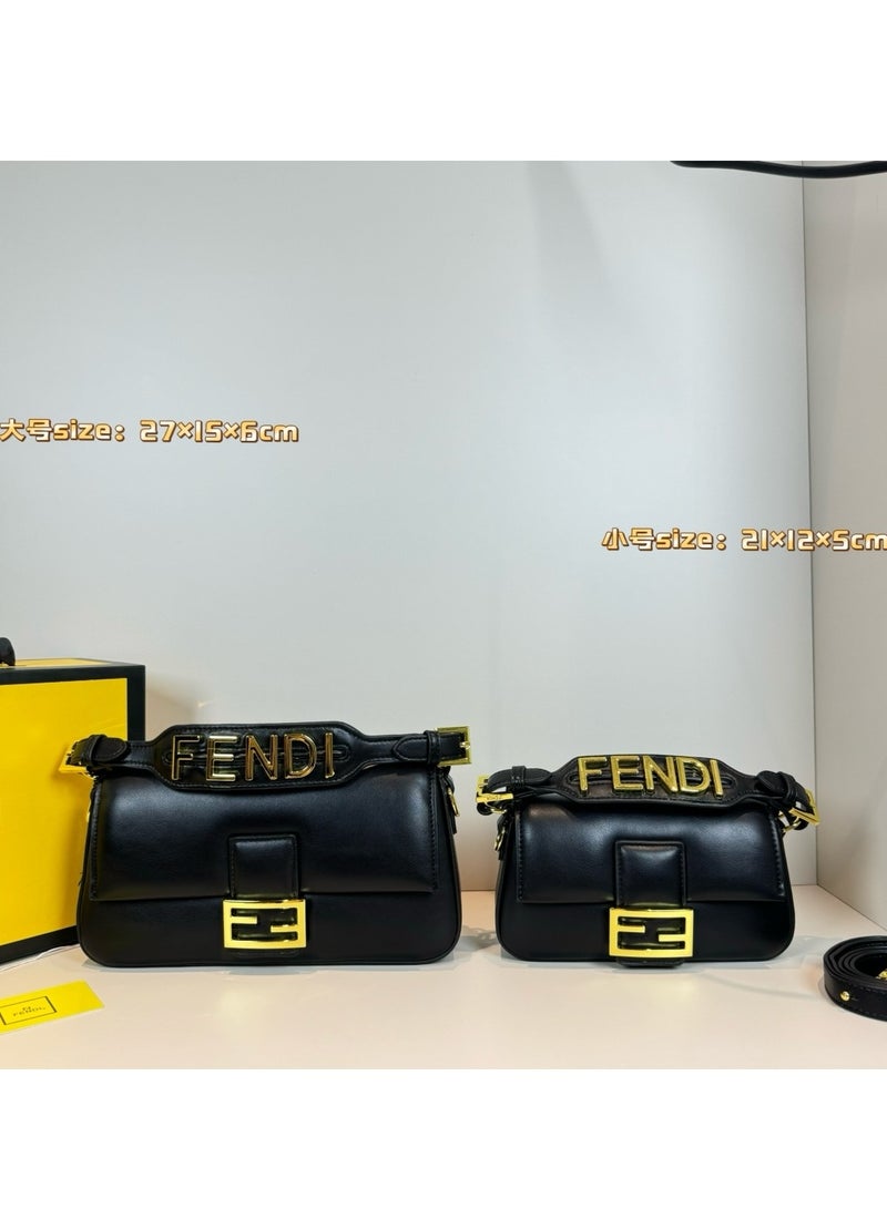 Baguette Leather Shoulder Bag Fendi - Image 3