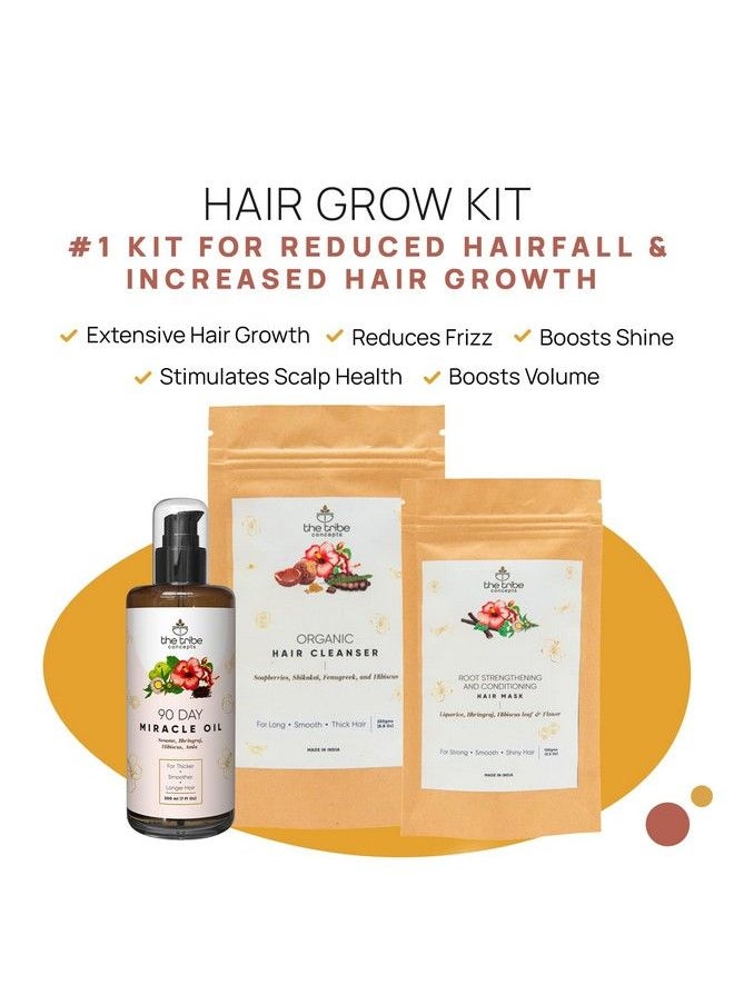 The Tribe Concepts - The Tribe Concept Antidandruff Kit Effective Ayurvedic Products For Hair Fall Control & Dandruff 100% Chemical Free & Natural - Image 1