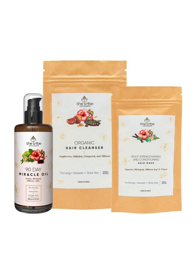 The Tribe Concepts - The Tribe Concept Antidandruff Kit Effective Ayurvedic Products For Hair Fall Control & Dandruff 100% Chemical Free & Natural - Image 1