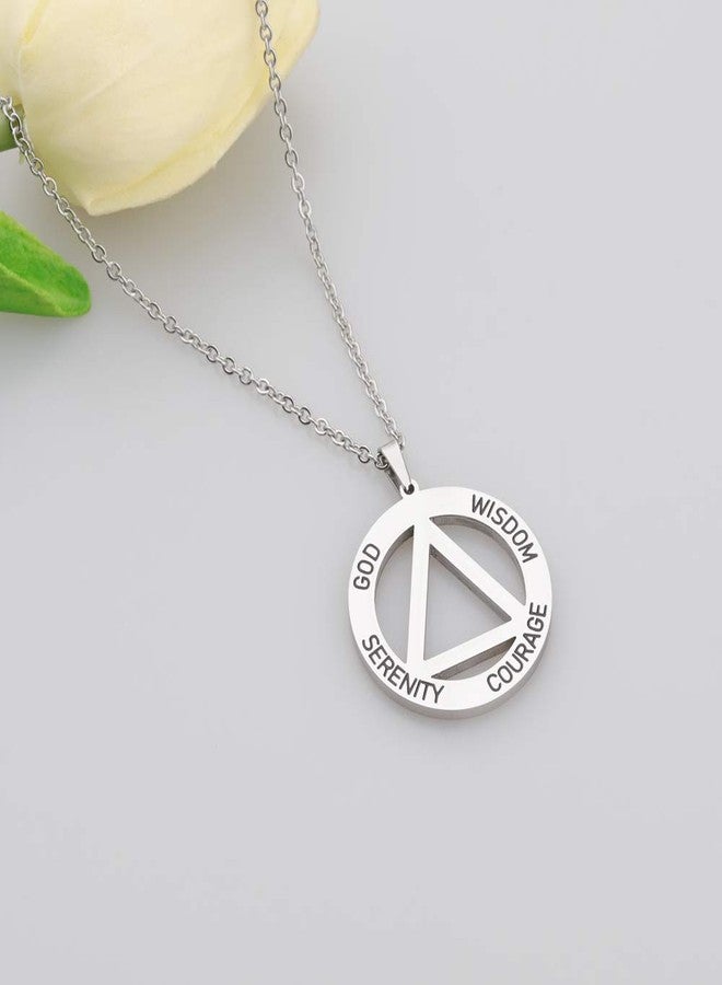 BNQL Serenity Prayer AA Recovery Necklace Serenity Courage Wisdom Sobriety Gift Necklace - Image 5