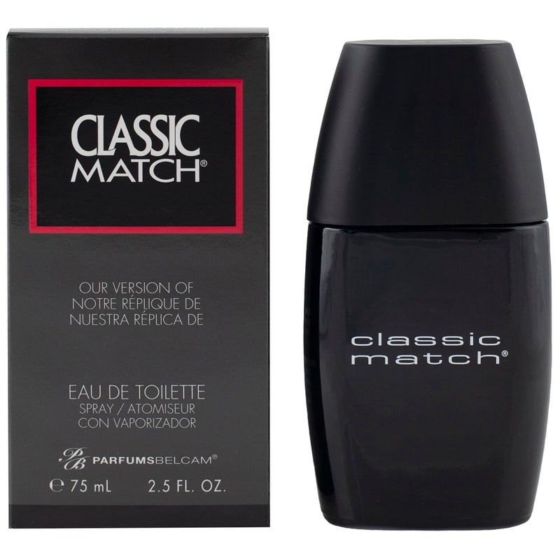 PB ParfumsBelcam CM Noir Eau De Toilette Spray for Men â€“ Fresh Fougere Cologne, Bergamot, Basil, Patchouli, Long-Lasting Scent, Masculine Fragrance â€“ 2.5 Fl Oz