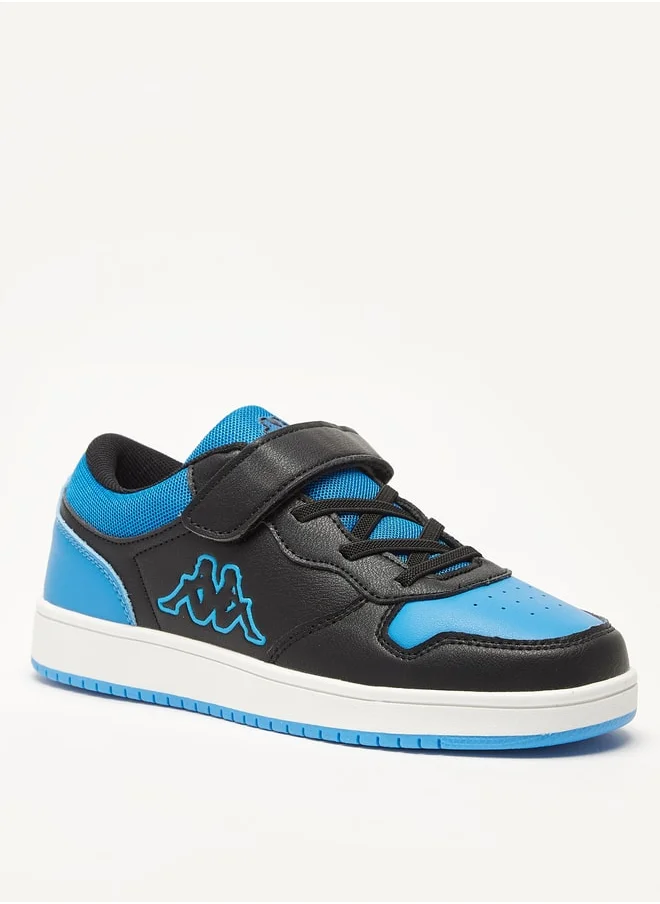 كابا Boys' Colourblock Lace Detail Sports Shoes with Hook and Loop Closure