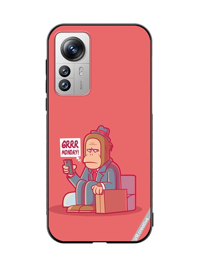 VR CREATIVE Protective Case Cover For Xiaomi 12X Mondays Design Multicolour - Image 1