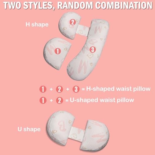 Oskeray Pregnancy Maternity Pillow for Sleeping, Support for HIPS, Backs, Legs, with Detachable and Adjustable Cover - Image 2