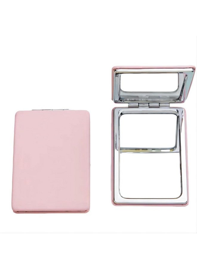 BIMIGET Compact Mirror For Men Women And Girls Pink Travel Makeup Mirrors For Handbag And Pocket Portable Doublesided Mirror With Distortion Free (Pink) - Image 1
