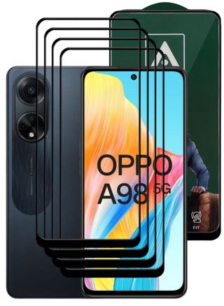 4 Pieces Antistatic ESD Dustproof Premium Quality High Definition Tempered Glass Screen Protector Designed For Oppo A98 - pzsku/ZD513F3661B4FA38D225DZ/45/_/1723197381/a968d0b3-ea69-4e5f-9cf9-55f0f11fa33e