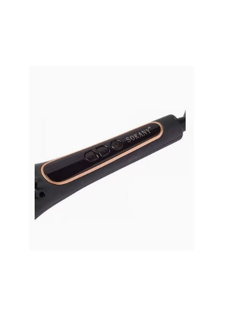 sokany Hair Straightening Brush Black BR-10301 - Image 2