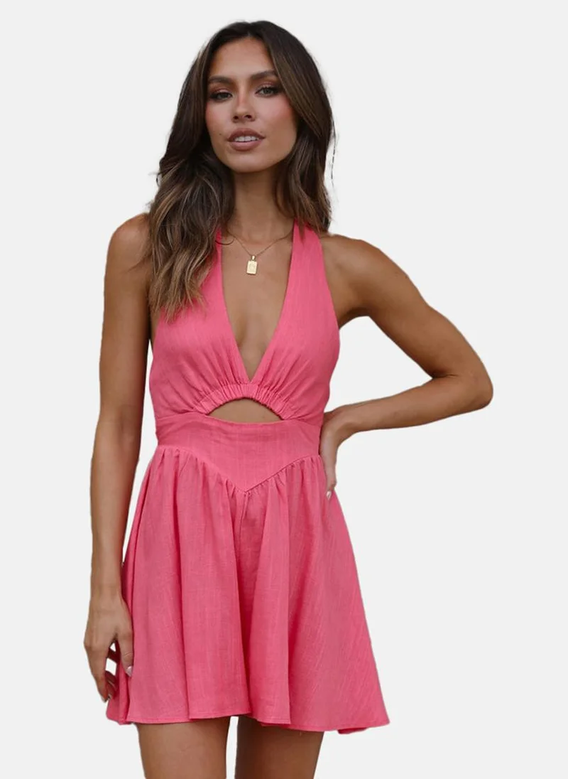 YUNIQEE Halter Mini Dress
