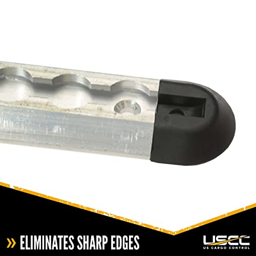 US Cargo Control Angled End Caps for L Track Rails (4-Pack), Eliminates Sharp Edges On Angled L Track Ends, Easily Roll Motorcycles, ATVs, and Other Wheeled Cargo Over L Track Angled Rails - Image 2