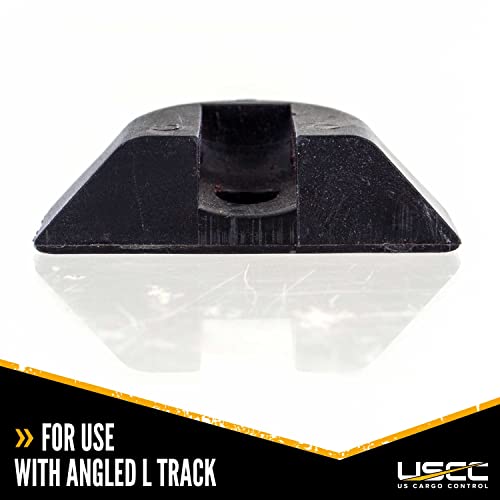 US Cargo Control Angled End Caps for L Track Rails (4-Pack), Eliminates Sharp Edges On Angled L Track Ends, Easily Roll Motorcycles, ATVs, and Other Wheeled Cargo Over L Track Angled Rails - Image 3