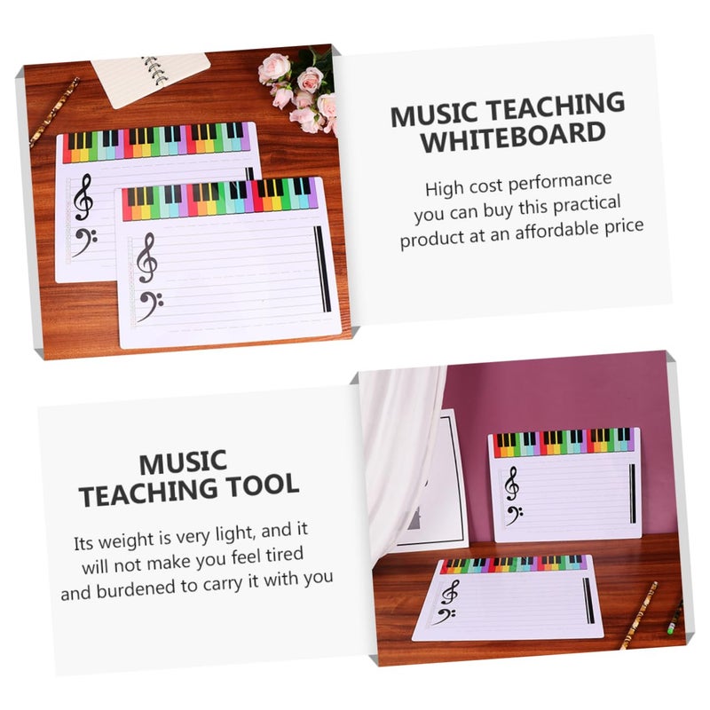 Erasable Plastic Music Staff Board Portable Writable Stave For Teaching Practice - Image 4