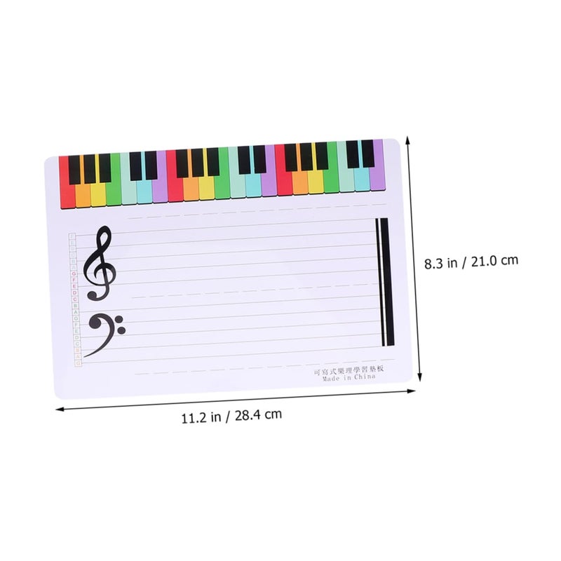 Erasable Plastic Music Staff Board Portable Writable Stave For Teaching Practice - Image 5