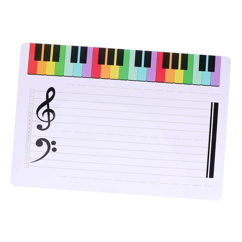 Erasable Plastic Music Staff Board Portable Writable Stave For Teaching Practice - Image 2