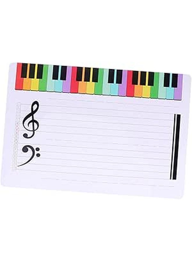 Erasable Plastic Music Staff Board Portable Writable Stave For Teaching Practice - Image 1