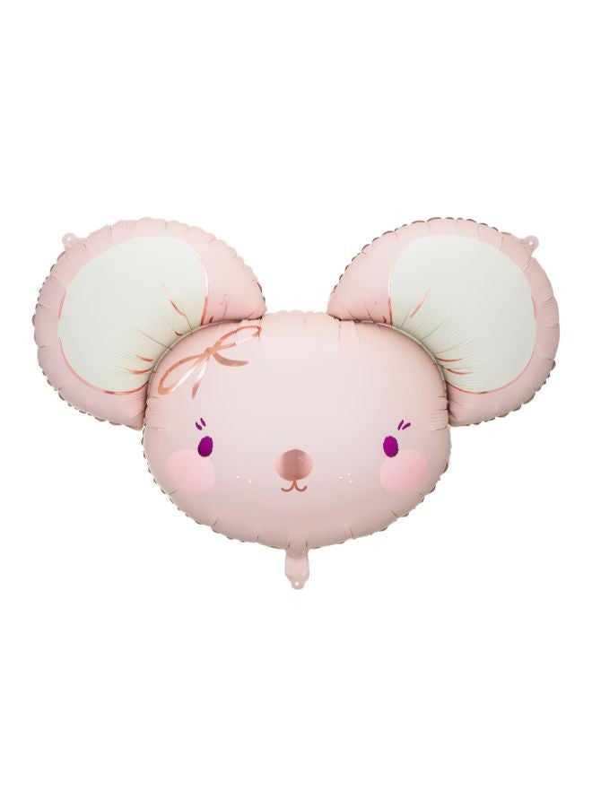 PartyDeco Foil balloon Mouse, 96x64 cm, light pink - Image 1