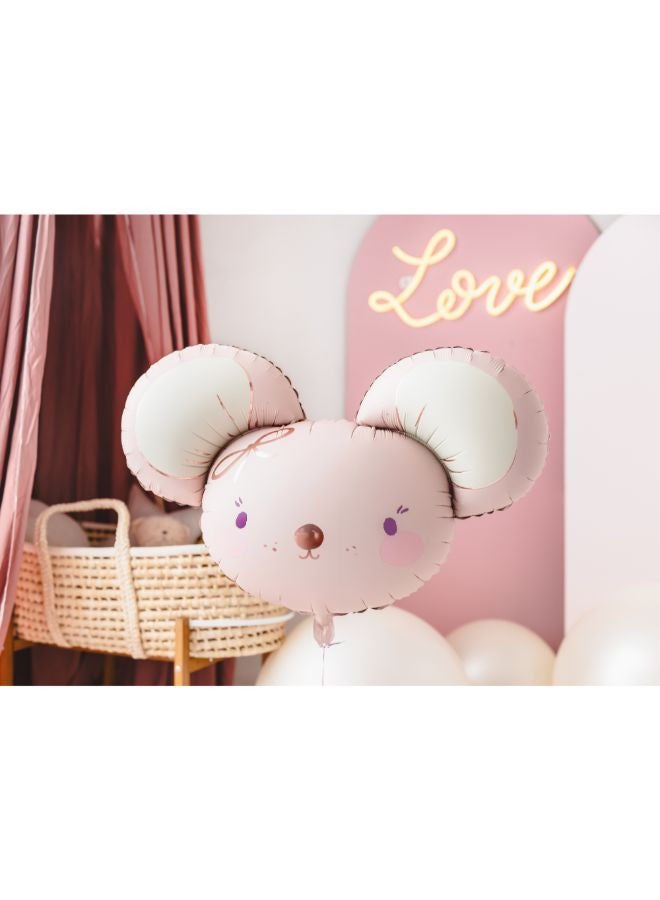 PartyDeco Foil balloon Mouse, 96x64 cm, light pink - Image 2