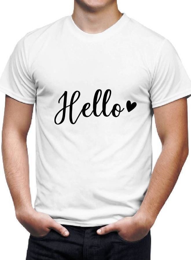 Men’s Soft T-Shirt Printed Hello - Image 2