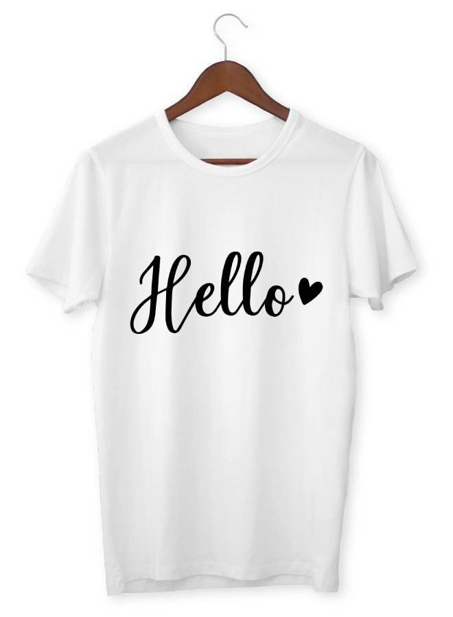 Men’s Soft T-Shirt Printed Hello - Image 1