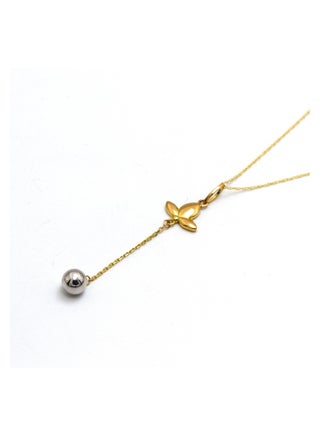 Real Gold 2 Color Ball with Flower Necklace - pzsku/ZD5143E8D568FDD31E674Z/45/_/1695105181/14881806-8345-4ec4-acb3-6711e51de6cd