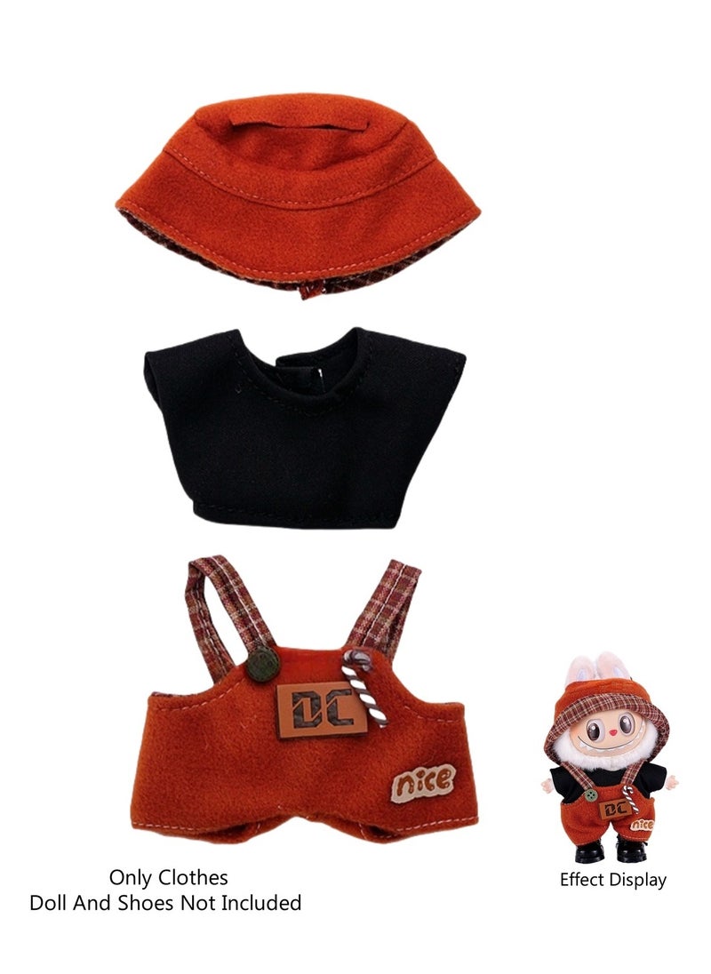 LABUBU 3-Piece Clothes for Labubu Outfit, Exquisite Accessories for Labubu,Cute Clothes Set for 17 cm Labubu Accessories,Labubu Clothes 
