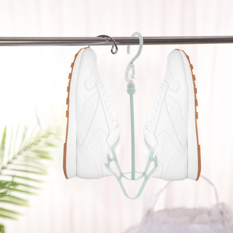 2 Pcs Plastic Shoe Drying Rack Organizer Multi Functional Hanging Shelf for Boots And Shoes Prevents Distortion Home Use - Image 5