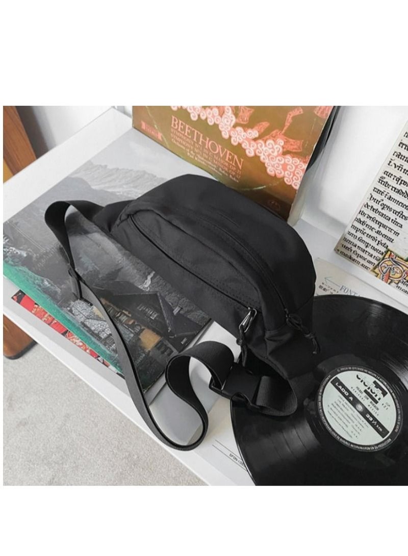 M MIAOYAN M MIAOYAN Mobile Phone Waist Bag Men's Chest Bag Japanese Simple Lightweight One Shoulder Small Backpack Female Casual Sports Messenger Bag Male - Image 4