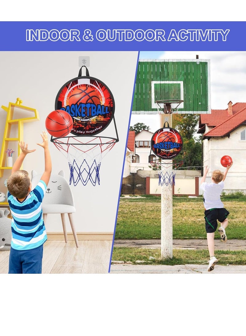 ميكسد لوح رمي السهام للأطفال، طوق كرة السلة للأطفال الصغار، ألعاب رياضية وخارجية للأطفال، ألعاب خارجية للأطفال - Image 5