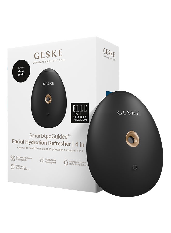 GESKE Smart App Guided Facial Hydration Refresher | 4 In 1 | Water Atomizer | Facial Spray | Water Spray | Facial Mist | Facial Cleansing | Cosmetics | Natural Glow - Image 1