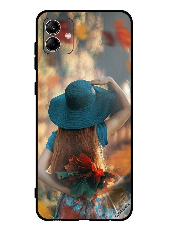 Covernex غطاء حماية لهاتف سامسونج جالاكسي A04 4G فتاة قبعة تخفي أوراق الحب - Image 1
