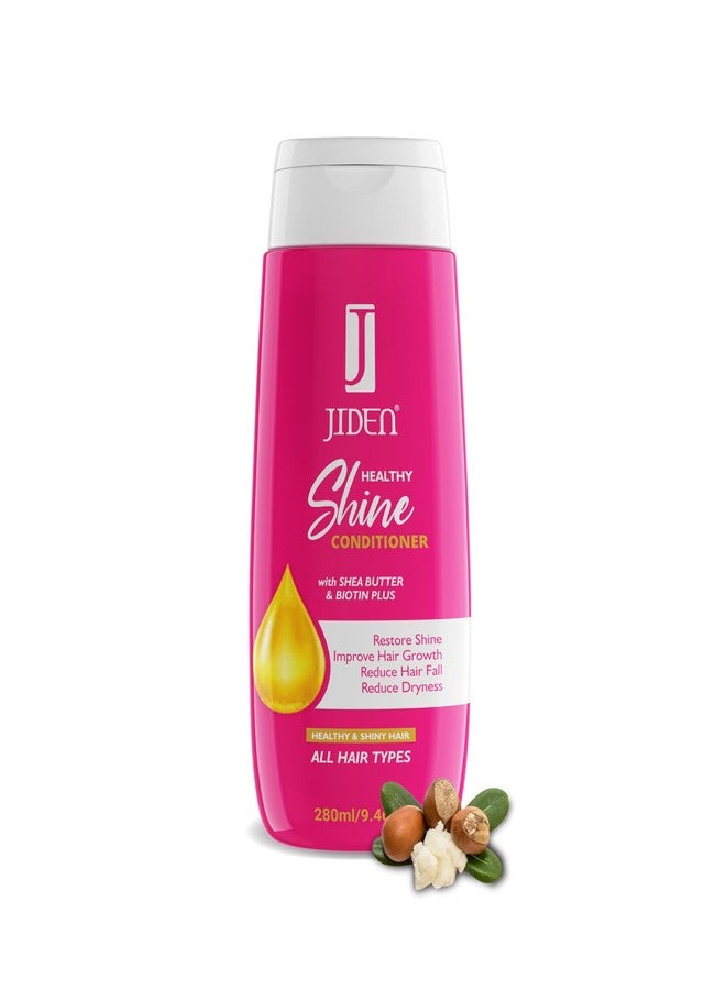 JIDEN Healthy Shine Conditioner with Shea Butter and Argon Oil - 280 ml, Shiny and Silky-Smooth Hair, Reduces Hair Frizz, Tangles and Dullness, Suitable for All Hair Type, Conditioner for Men & Women - Image 1