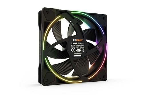 be quiet! Light Wings 120mm PWM Premium Low Noise ARGB Cooling Fan | 4-Pin | 3-Pack | Black | BL076 - Image 4