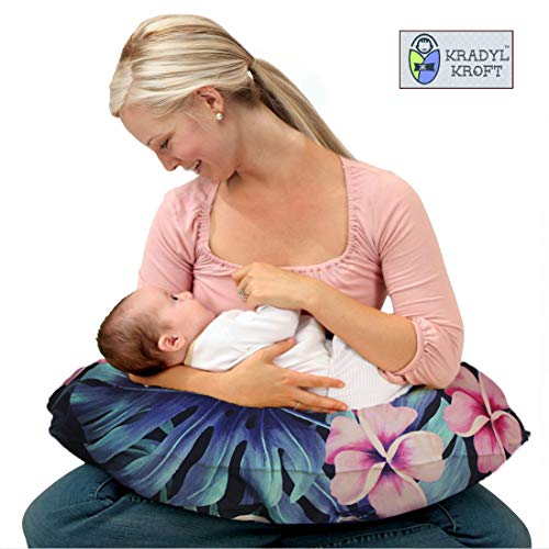 Kradyl Kroft 5in1 Baby Feeding Pillow with 100% Cotton Removable Cover | Breastfeeding Pillow | Nursing Pillow with Belt and Hoop (Nova) - Image 2