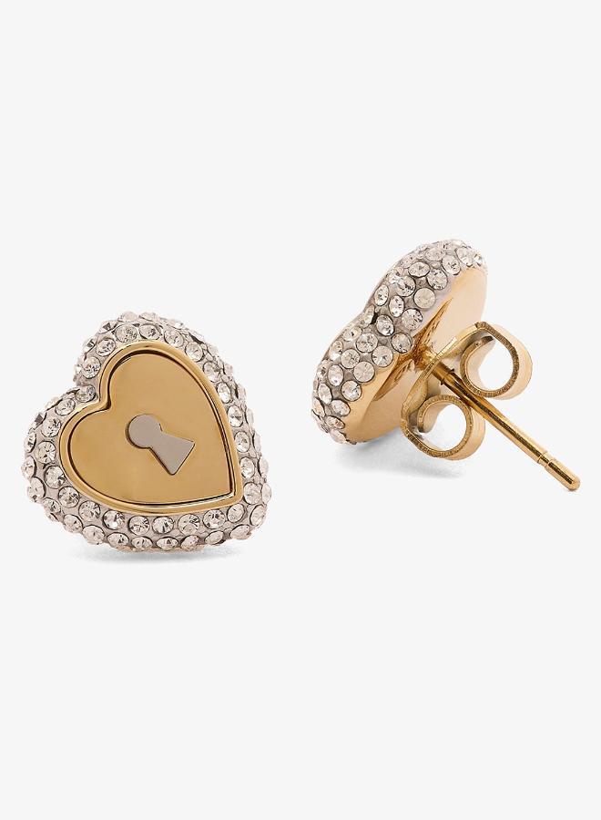 GUESS Heart Lock Bracelet And  Studs - Image 5